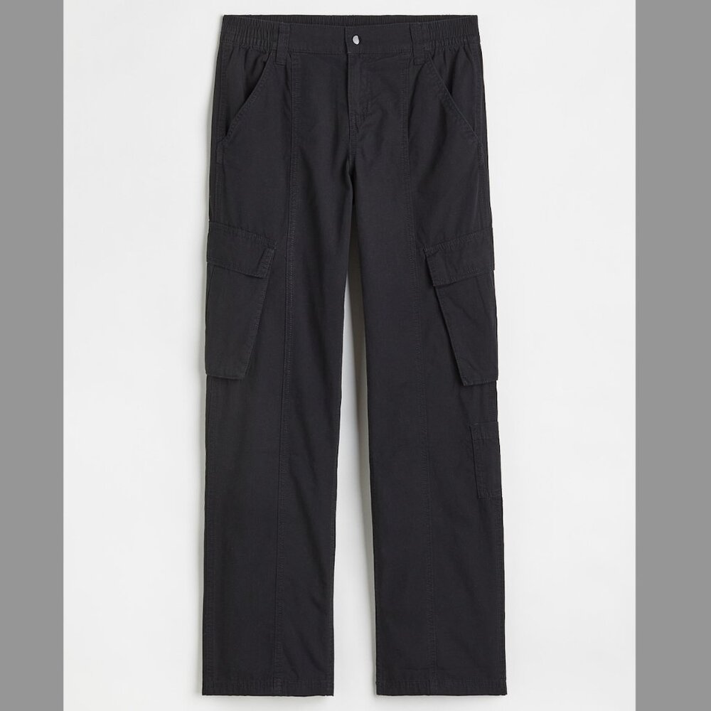 H&M Black Cargo Pants